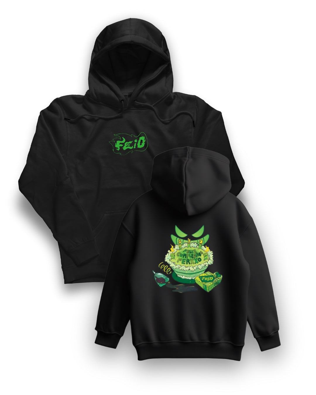 Hoodie Ferxxo Feliz Cumplaños (Pastel)