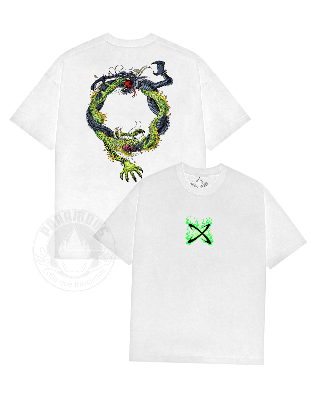 Playera Ferxxo VS Feid Green Print