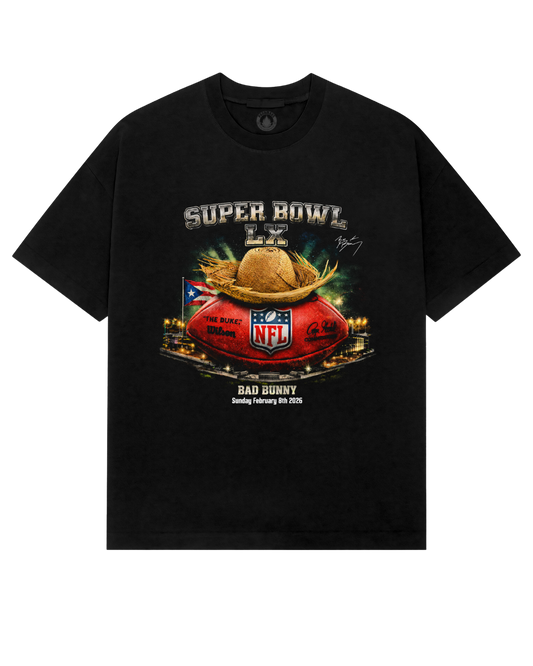 Playera Bad Bunny Super Tazon NFL Levi´s Stadium Balón