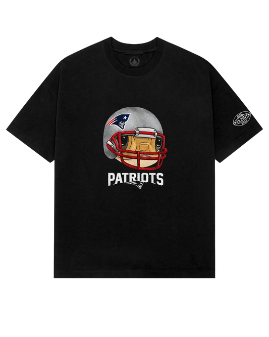 Playera Bad Bunny Super Tazon NFL Concho Patriots