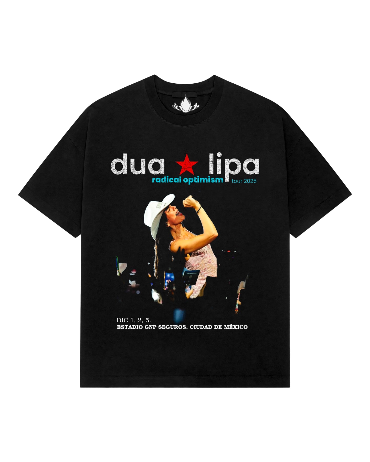Playera Dua Lipa Radical Optimism Tour Latam Mx 2025