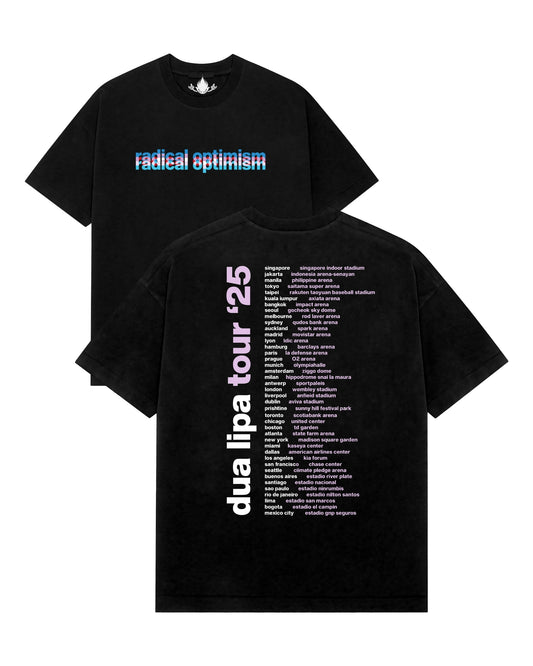 Playera Dua Lipa Radical Optimism Fechas Tour Latam