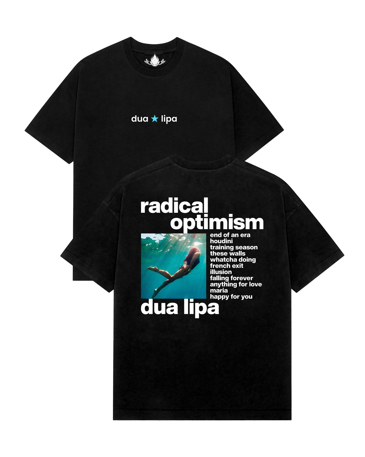 Playera Dua Lipa Radical Optimism Rock 2tracklist Tour Latam