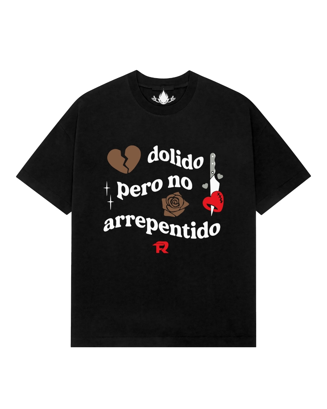 Playera Fuerza Regida Modelo 10 Dolido Pero No Arrepentido