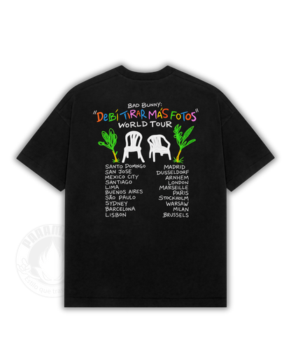 Playera Bad Bunny DTMF Fechas Tour completo