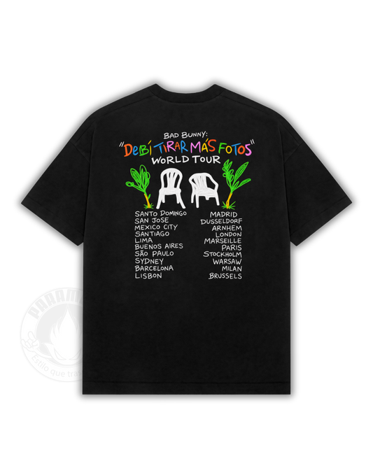 Playera Bad Bunny DTMF Fechas Tour completo