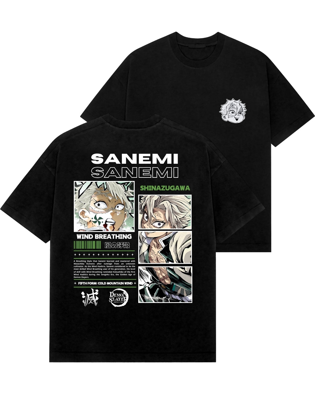 Playera Demon Slayer Sanemi Shinazugawa