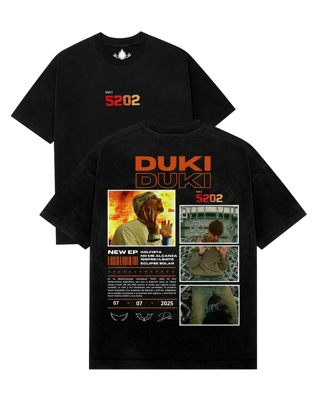 Playera Duki Ameri Tour Global Modelo 18 5202 Collage