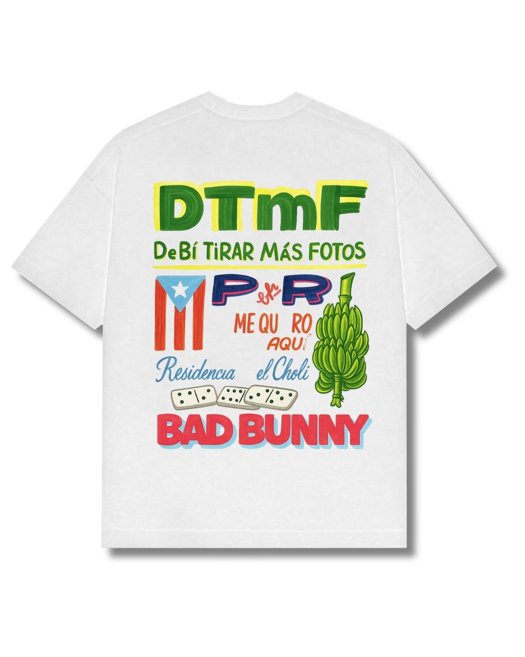 Playera Bad Bunny No me quiero ir de aquí