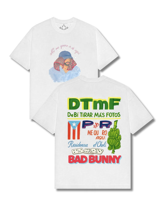 Playera Bad Bunny No me quiero ir de aquí
