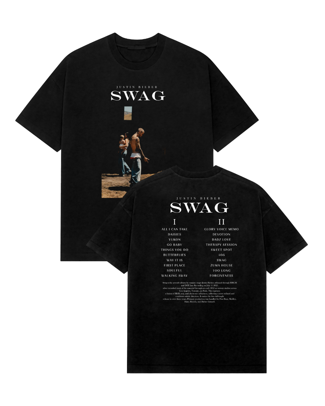 Playera Justin Bieber Swag Tracklist Beliebers Doble Estam