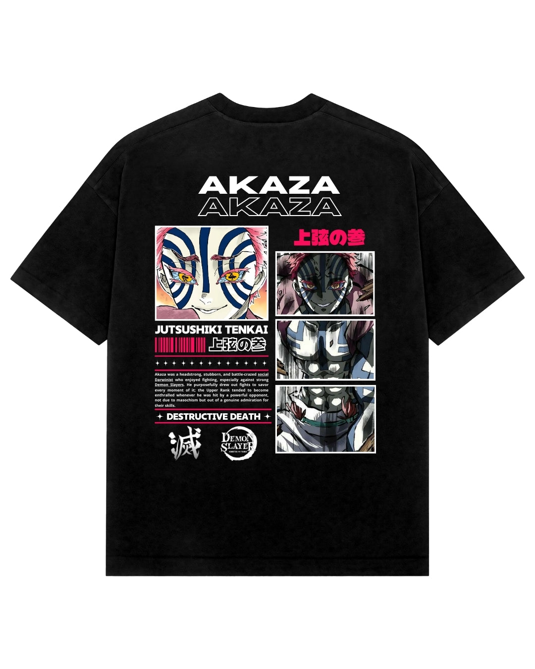 Playera Demon Slayer Akaza Upper moon  3