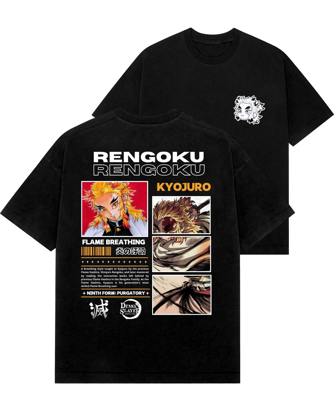 Playera Demon Slayer Kyōjurō Rengoku
