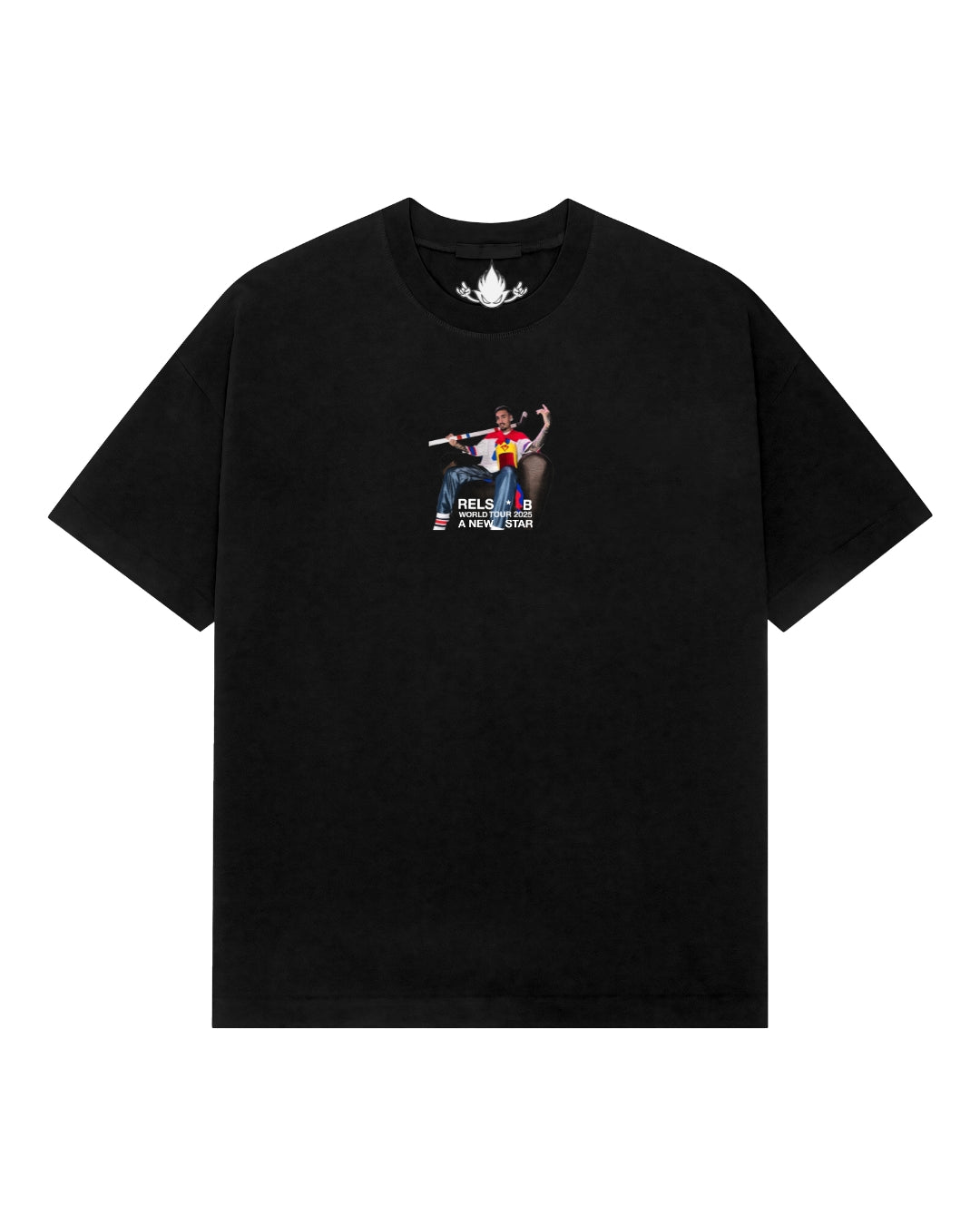 Playera Rels B King Flakk Letra A New Star Tour