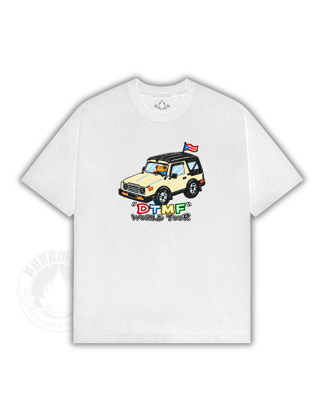 Playera Bad Bunny DTMF Fechas Tour completo