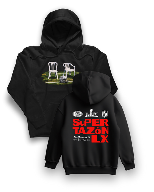 Hoodie Bad Bunny Super Tazon Sillas NFL