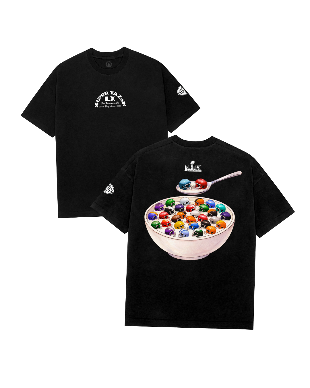 Playera Bad Bunny Super Tazon NFL